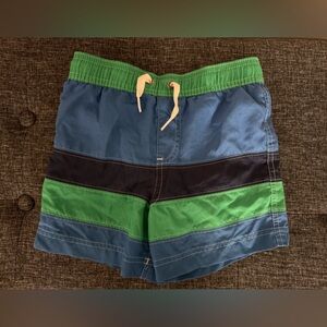 Hanna Andersson Kids Swim Trunks - Green and Blue